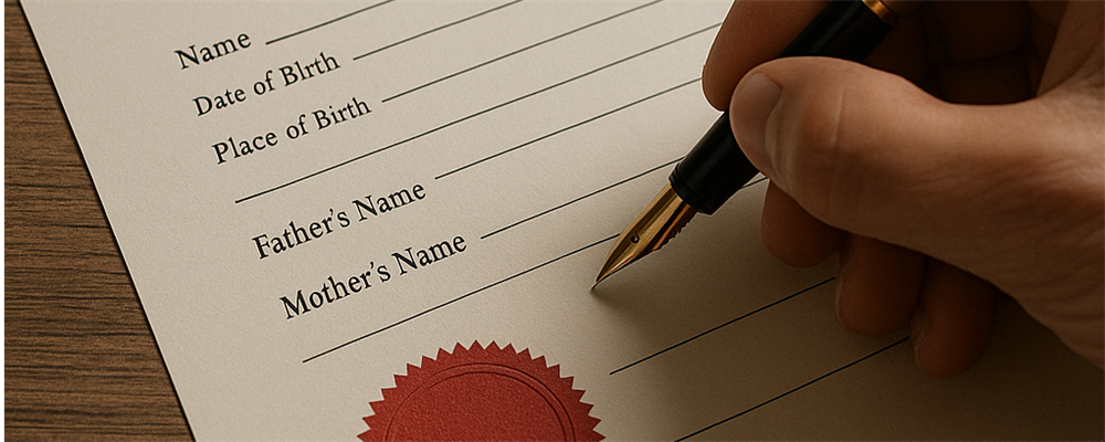 geboorteakte legaliseren