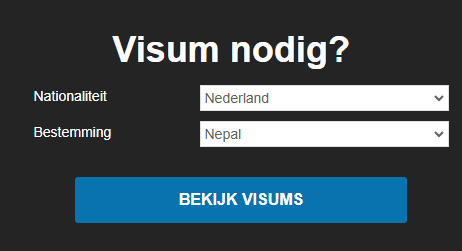 Visum Nepal aanvragen