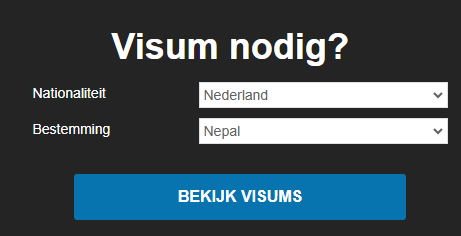 Visum Nepal Aanvragen